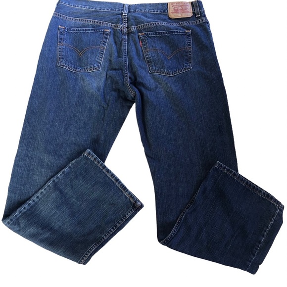 🌿 LEVIS 🌿 Men’s Blue Denim Bootcut Jeans Size W38 L32 - Picture 3 of 6